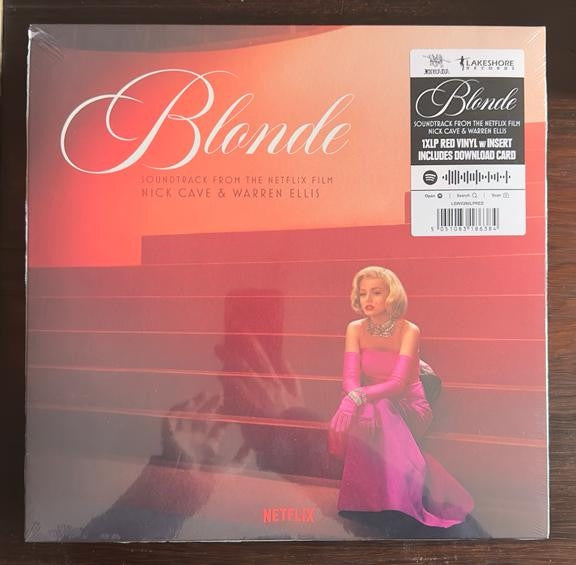 Nick Cave & Warren Ellis – Blonde (Soundtrack From The Netflix Film) - New LP Record 2023 Invada Red Vinyl & Download - Soundtrack / Score