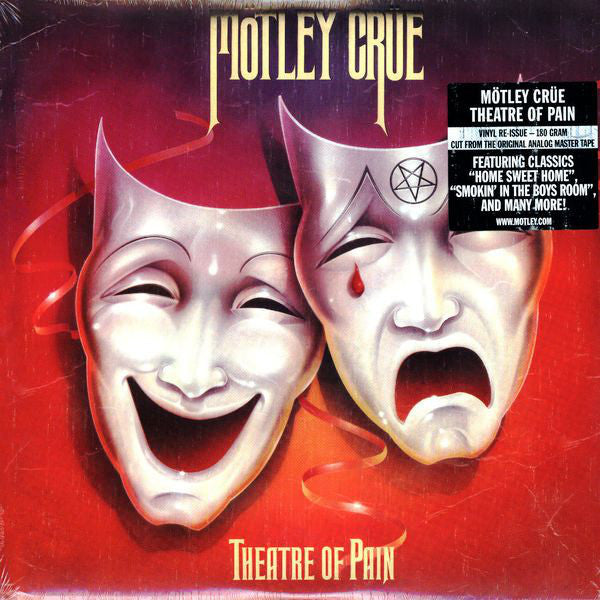 Motley Crue - Theatre of Pain (1985) - Mint- LP Record 2008 Motley 180 gram Vinyl - Hard Rock / Heavy Metal - Shuga Records