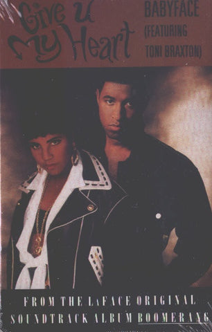 Babyface Featuring Toni Braxton – Give U My Heart- Used Cassette Single 1992 LaFace Tape- Funk/Soul