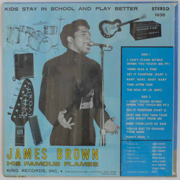 James Brown And The Famous Flames ‎– I Can't Stand Myself When You Touch Me - VG Lp Record 1968 King USA Stereo Original Vinyl - Funk / Soul - Shuga Records