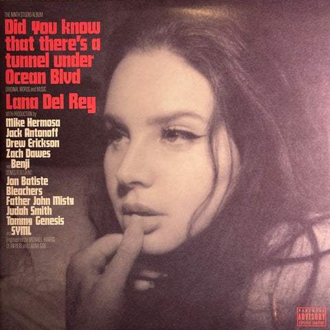 Lana Del Rey – Did You Know That There's A Tunnel Under Ocean Blvd - New 2 LP Record 2023 Polydor Target Exclusive Dark Pink Vinyl & Alternative Artwork - Indie Pop / Alt-Pop