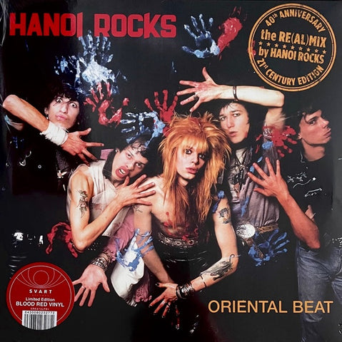 Hanoi Rocks – Oriental Beat (1982) - New LP Record 2023 Svart Finland Blood Red Vinyl, Insert & Poster - Heavy Metal / Glam