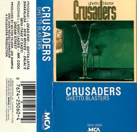 Crusaders – Ghetto Blaster - Used Cassette 1984 MCA Tape - Jazz-Funk