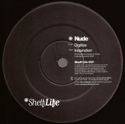 Nude – Digitize / Inspiration - Mint- 12" Single Record 2002 ShelfLife UK Vinyl - UK Garage