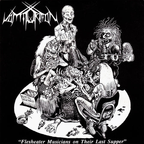 Vomiturition – Flesheater Musicians On Their Last Supper - VG+ 7" EP Record 1993 Laktoosi Finland Vinyl & 6x Inserts - Death Metal