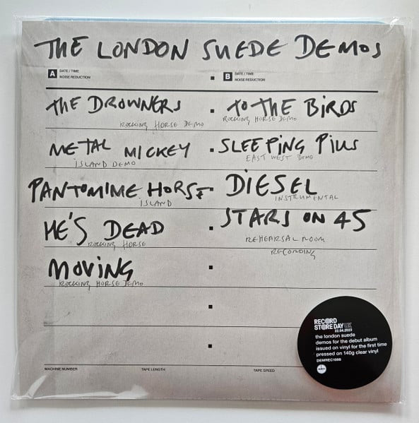 The London Suede – The London Suede Demos - New LP Record Store Day 2023 Demon Clear Vinyl - Alternative Rock / Britpop / Indie Rock