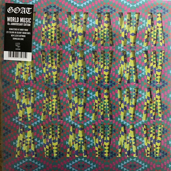Goat  – World Music (2012)  - New LP Record 2023 Rocket UK Green & Yellow Colour-In-Colour Vinyl, Die-Cut Sleeve & Download- Psychedelic Rock