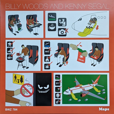 Billy Woods & Kenny Segal – Maps - New LP Record 2023 Backwoodz Studioz Orange Vinyl & Insert - Hip Hop
