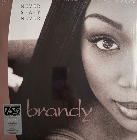Brandy – Never Say Never (1998) - Mint- 2 LP Record 2023 Atlantic Crystal Clear Vinyl - R&B / Pop / Soul