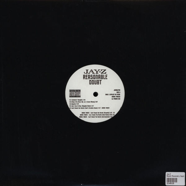Jay-Z ‎– Reasonable Doubt - New 2 LP Record 2010 Promo UK Import Vinyl - Hip Hop - Shuga Records
