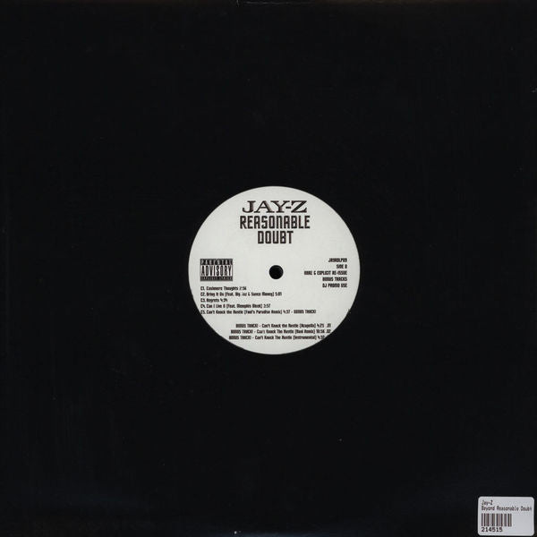 Jay-Z ‎– Reasonable Doubt - New 2 LP Record 2010 Promo UK Import Vinyl - Hip Hop
