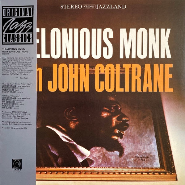 Thelonious Monk With John Coltrane – Thelonious Monk With John Coltrane (1961) - New LP Record 2023 Craft 180 Gram Vinyl - Jazz / Bop / Post Bop - Shuga Records