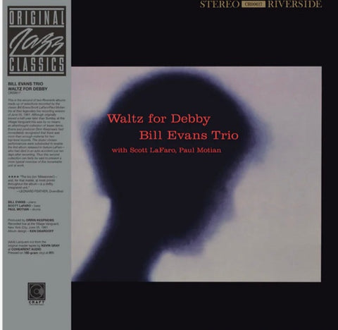 Bill Evans Trio –  Waltz For Debby (1962) - New LP Record 2023 Craft Riverside 180 Gram Vinyl - Jazz / Modal / Post Bop