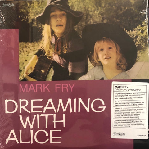 Mark Fry - Dreaming With Alice (1972) - New LP Record 2023 Now-Again Vinyl - Folk Rock / Psychedelic