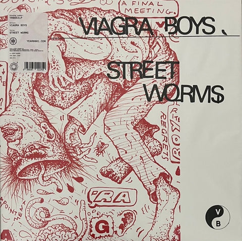 Viagra Boys – Street Worms (2018) - New LP Record 2023 YEAR0001 Clear Vinyl - Indie Rock / New Wave / Post-Punk