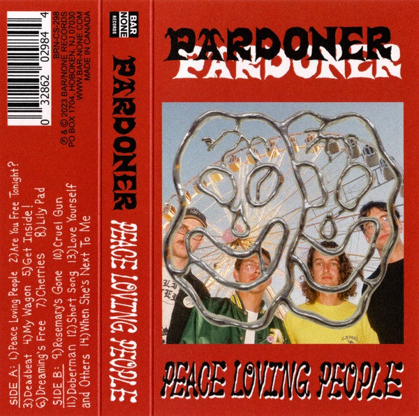 Pardoner - Peace Loving People - New Cassette 2023 Bar/None Tape - Alternative Rock / Post-Punk