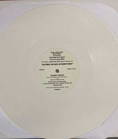 Barry White – My First, My Last, My Everything / Never, Never Gonna Give You Up (Mike Maurro Remixes) - New 12" Single Record 2023 20th Century UK White Vinyl - Disco / Soul
