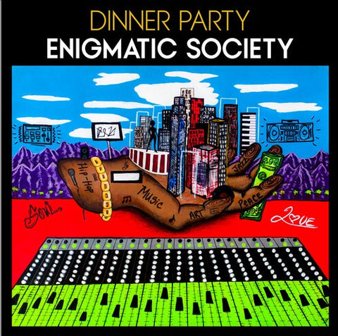 Dinner Party  – Enigmatic Society - New LP Record 2023 Sounds of Crenshaw Canada Black & White Spattered Vinyl - Jazz / Funk / Soul / Hip Hop