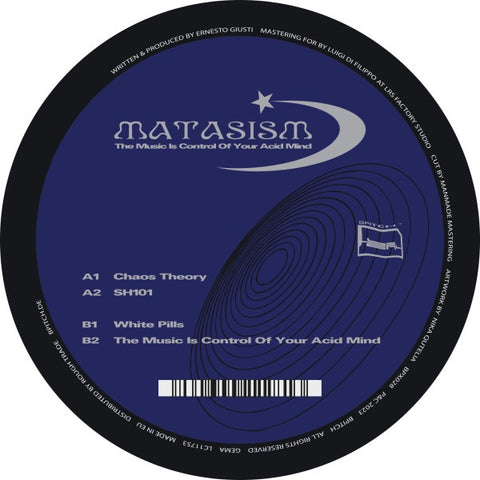 Matasism – The Music Is Control Of Your Acid Mind - New 12" Single Record 2023 BPitch Control Europe Vinyl - Electronic / Techno