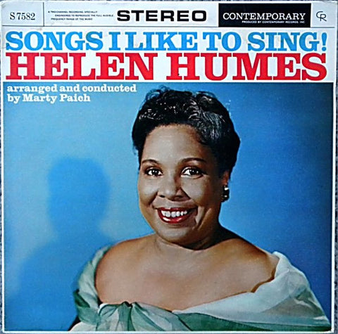 Helen Humes – Songs I Like To Sing! (1961) - VG+ LP Record 1984 Contemporary Original Jazz Classics USA Vinyl - Jazz / Art Pepper / Marty Paich