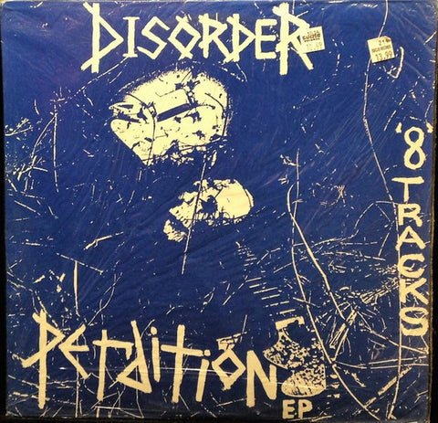Disorder – Perdition EP - VG+ Record 2011 Puke N Vomit Sysdumb USA Vinyl - Punk