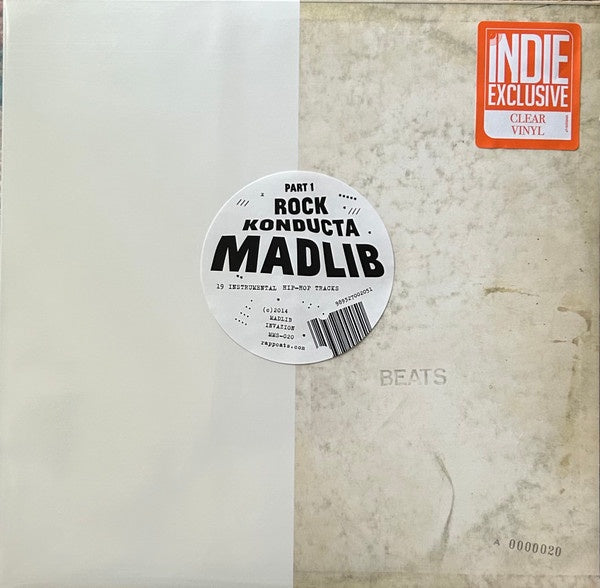 Madlib – Rock Konducta (Part 1) (2014) - New LP Record 2023 RSD Essential Clear Vinyl - Hip Hop / Instrumental / Krautrock - Shuga Records