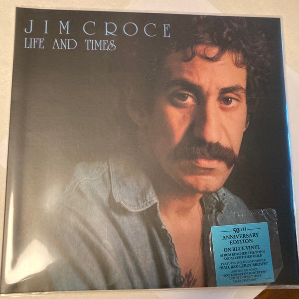 Jim Croce ‎– Life And Times (1973) - New LP Record 2020 BMG Blue Vinyl - Soft Rock / Folk Rock