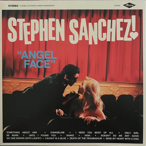 Stephen Sanchez – Angel Face - New LP Record 2023 Mercury Republic Black Vinyl & Poster - Pop Rock / Indie Pop