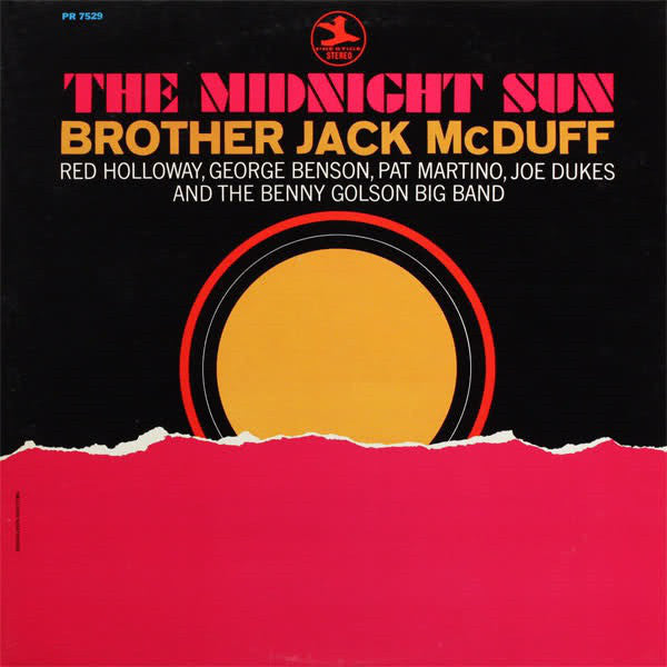 Brother Jack McDuff - Midnight Sun - VG LP Record 1968 Prestige Stereo Original Vinyl - Jazz / Soul-Jazz - Shuga Records