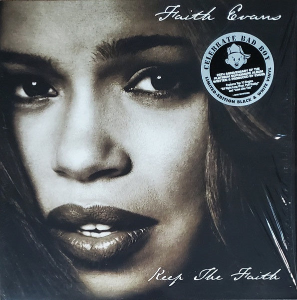 Faith Evans – Keep The Faith (1998) - New 2 LP Record 2023 Bad Boy Entertainment Black & White Vinyl - Hip Hop / RnB - Shuga Records