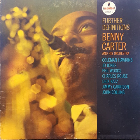 Benny Carter And His Orchestra – Further Definitions (1962) - VG+ LP Record 1972 Impulse! USA Vinyl - Jazz / Swing