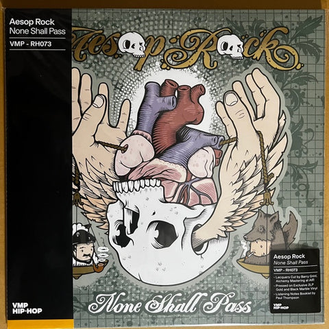Aesop Rock – None Shall Pass (2007) - New 2 LP Record 2023 Rhymesayers Entertainment Vinyl Me, Please Gold & Black Marble - Hip Hop