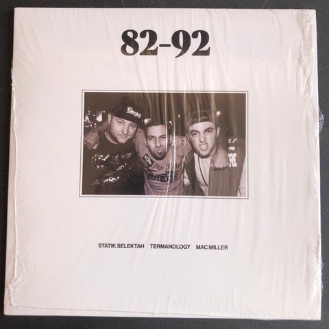 Mac Miller, Termanology, Statik Selektah – 82-92 - New 7" Single Record 2023 Mass Appeal Clear Vinyl - Instrumental / Hip Hop
