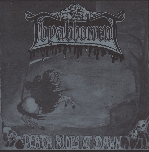 Thyabhorrent – Death Rides At Dawn - Mint- 7" EP Record 1990 Seraphic Decay USA White Vinyl - Death Metal - Shuga Records