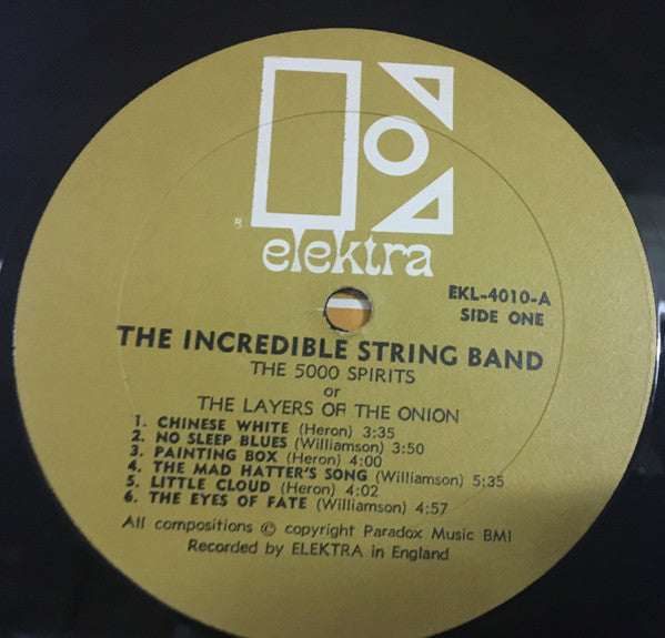 The Incredible String Band – The 5000 Spirits Or The Layers Of The Onion - Mint- LP Record 1967 Elektra USA Mono Vinyl - Psychedelic Rock / Folk Rock - Shuga Records