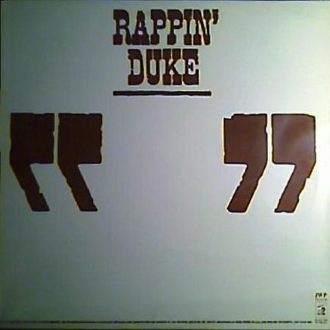 Rappin' Duke ‎– Rappin' Duke - VG 12" Single Record 1985 USA - Pop Rap / Hip Hop