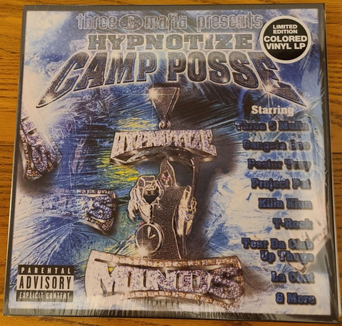 Three 6 Mafia Presents Hypnotize Camp Posse – Hypnotize Camp Posse (2000) - New 2 LP Record 2023 Loud Get On Down Blue Vinyl - Hip Hop