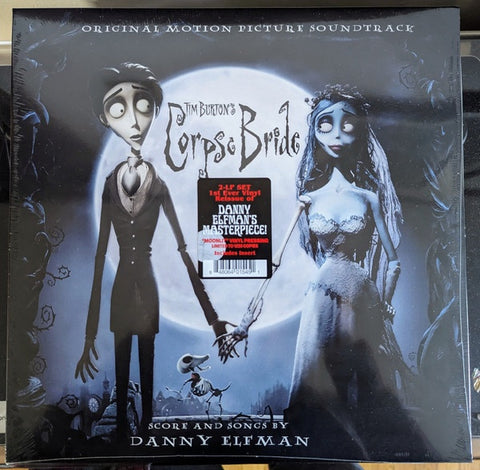 Danny Elfman – Tim Burton's Corpse Bride (Original Motion Picture Soundtrack) (2005) - New 2 LP Record 2023 Real Gone Music Clear Moonlit Vinyl - Soundtrack / Musical