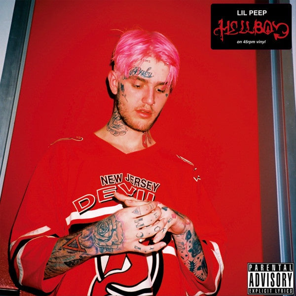 Lil Peep - Hellboy (2016) - New 2 LP Record 2023 Death Note Music Fire Red Splatter Vinyl & Sticker - Hip Hop / Emo - Shuga Records