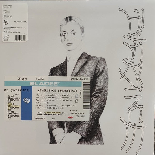 Bladee – Eversince - New LP Record 2023 YEAR0001 White Vinyl 