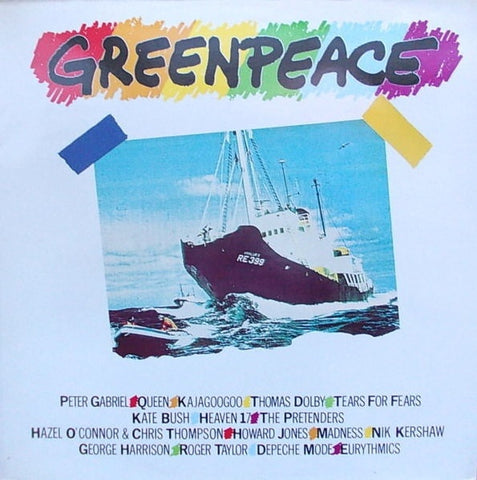 Various – Greenpeace - Mint- LP Record 1985 A&M USA Promo Vinyl - Synth-pop / Pop Rock / New Wave