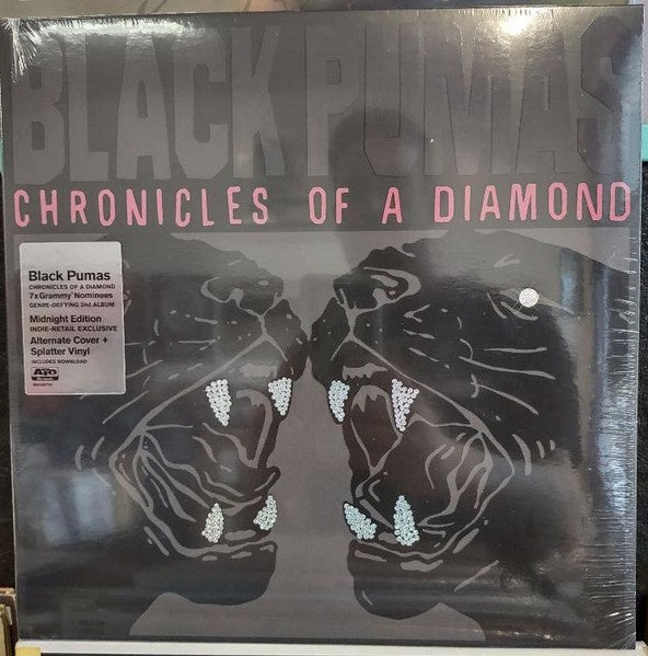 Black Pumas - Chronicles Of A Diamond - New LP Record 2023 ATO USA Midnight Edition Black on White Splatter Vinyl, Download & Slipmat - Soul / Funk / Psychedelic - Shuga Records