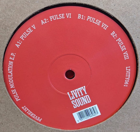 Peverelist – Pulse Modulation - New 12" Single Record 2022 Livity Sound UK Vinyl - Techno / Bleep / Jungle