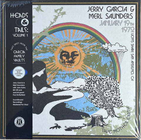 Jerry Garcia & Merl Saunders / The Jerry Garcia Band – Heads & Tails Volume 1 - New LP Record 2023 Round USA Cloudy Blue Vinyl - Classic Rock / Jazz-Rock