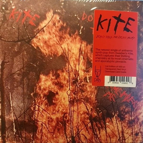 Kite – Don't Take The Light Away / Remember Me - New 7" Single Record 2023 Dais Sweden Red Transparent Vinyl - Synth-pop - Shuga Records