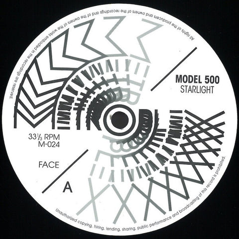 Model 500 – Starlight - New 12" Single Record 2023 Metroplex Vinyl - Dub Techno / Minimal