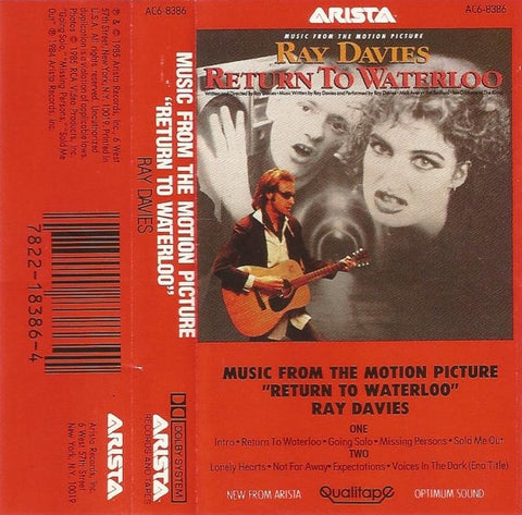 Ray Davies – Return To Waterloo - Music From The Motion Picture - Used Cassette Arista 1985 USA - Soundtrack