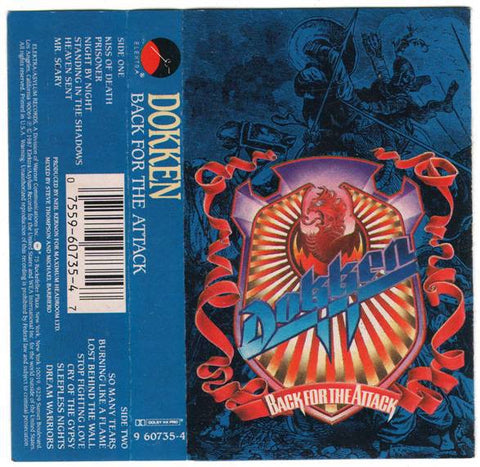 Dokken – Back For The Attack - Used Cassette Elektra 1987 USA - Rock