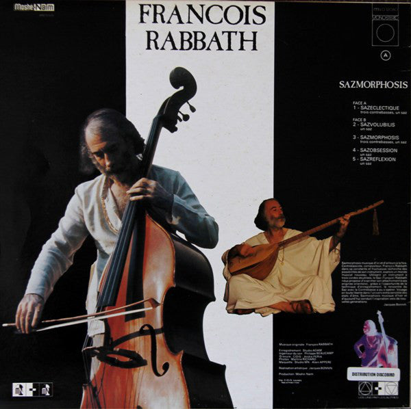 François Rabbath - Sazmorphosis - VG+ (low grade cover) LP Record 1977 Moshé-Naïm France Import Vinyl - Jazz - Shuga Records