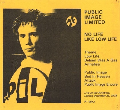 Public Image Limited – No Life Like Low Life - VG+ LP Record 1980 USA Vinyl - Punk / Post-Punk
